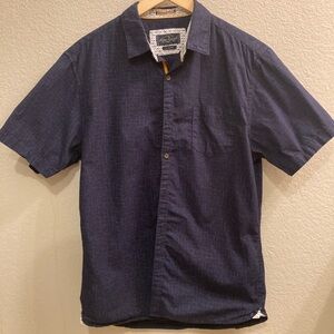 Across the Pond mens short sleeve dress shirt